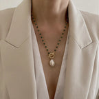 Graceful Pearl Necklace Infused with Aura Energy - Gems Ritual