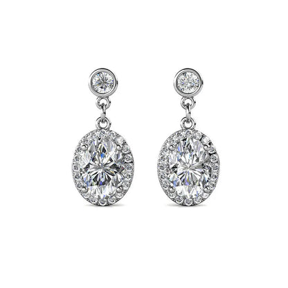 Exquisite Natural Topaz Earrings with Cubic Zirconia Accents Gems Ritual