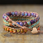 Unisex Gemstone Wrap Bracelet for Clarity and Balance - Gems Ritual