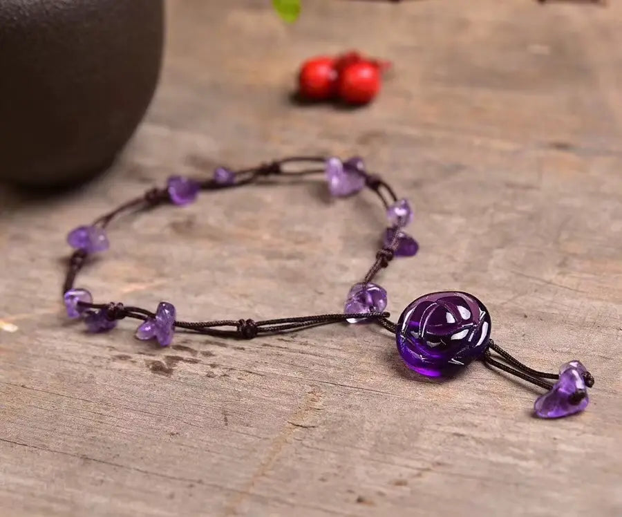 A Chic Crystal Anklet Infused with Healing Energy Gems Ritual