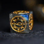 Natural Elongated Stone Running Ball Dice Gems Ritual