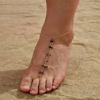 Amethyst Anklet – Boho Chic Summer Jewelry - Gems Ritual