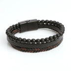 Men’s Obsidian Bracelet - Grounding & Protective Energy Gems Ritual