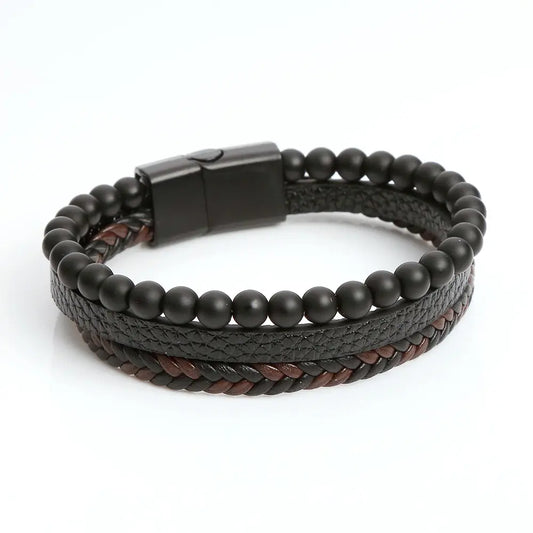 Armband - Naturstein Obsidian