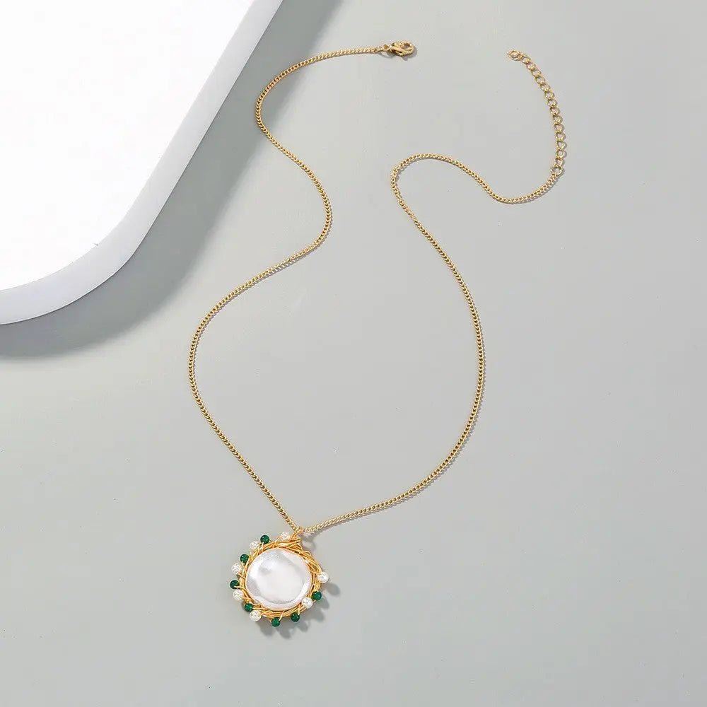 Vintage Zircon Necklace - Tree of Life Design - Gems Ritual