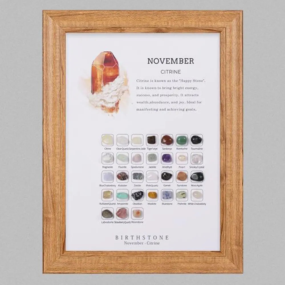 Birthstone Stones Crystal Decor for Zodiac & Astrology Lovers - Gems Ritual