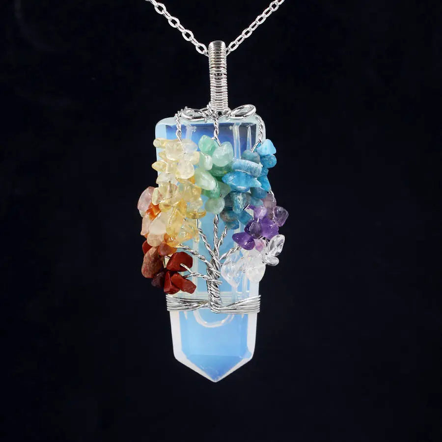 Nature’s Essence Crystal Necklace – A Fusion of Beauty & Energy Gems Ritual