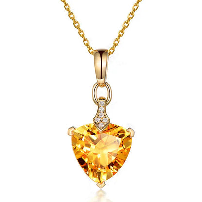 Collier - Améthyste - Aigue-marine - Citrine - Cristal