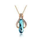 Radiant Peacock Blue Diamond Jewelry Set - Gems Ritual