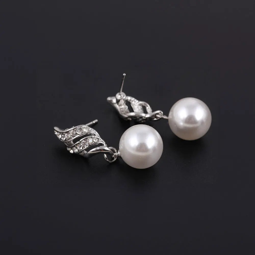 Elegant Pearl Jewelry Set Gems Ritual