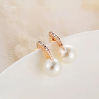 Shimmering Pearl Necklace & Earrings – Elegant Jewelry Set for Special Occasions - Gems Ritual