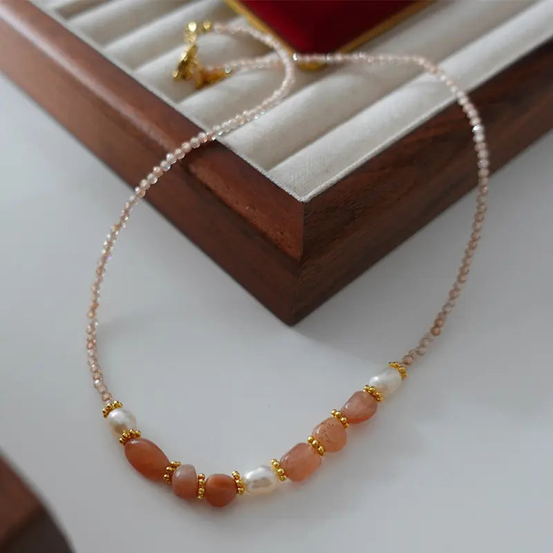 Bohemian Gemstone & Pearl Necklace – A Unique Blend of Color, Energy, and Style Gems Ritual