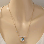 Vintage Zircon Necklace - Tree of Life Design - Gems Ritual
