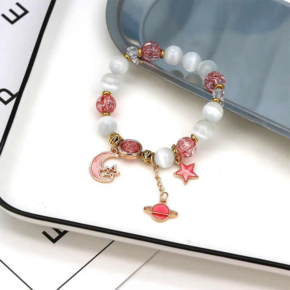 Cosmic Energy Bracelet – Natural Stone Galaxy-Inspired Jewelry - Gems Ritual