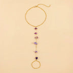 Amethyst Anklet – Boho Chic Summer Jewelry - Gems Ritual