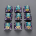 Harness Tranquility with an Amethyst Crystal Orgonite Pyramid Gems Ritual