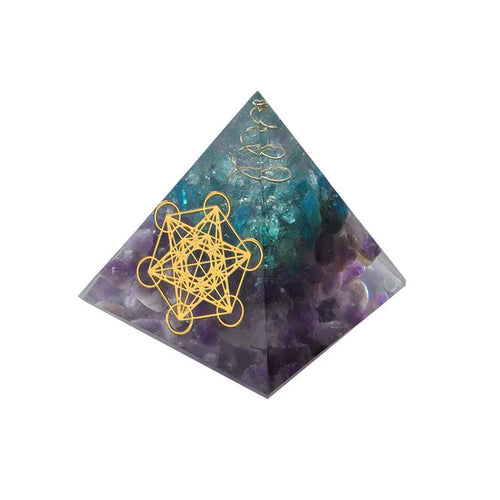 Harness Tranquility with an Amethyst Crystal Orgonite Pyramid Gems Ritual