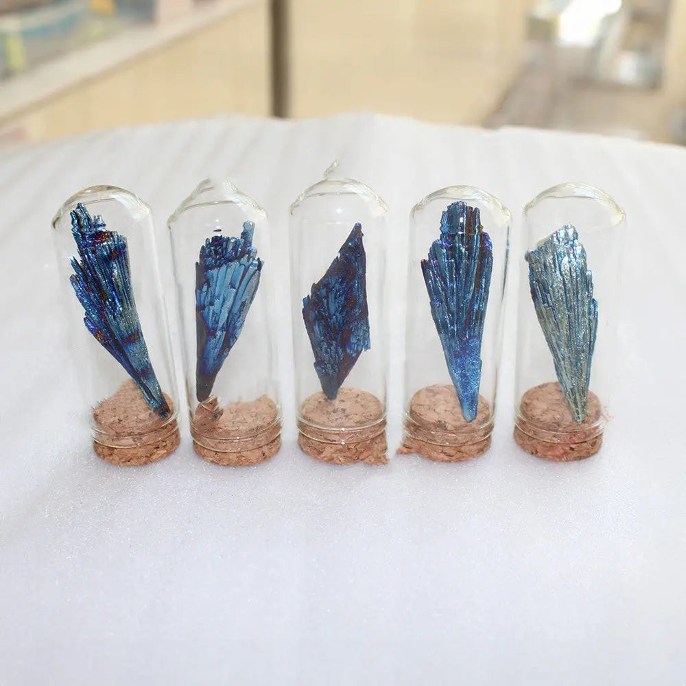 Mystical Black Tourmaline Crystal Encased in Glass – A Symbol of Energy Protection - Gems Ritual