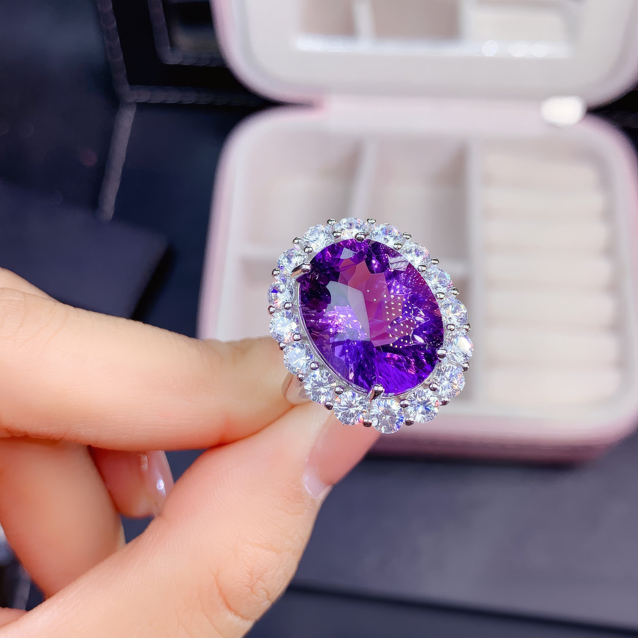 A Majestic Amethyst Ring That Captivates with Brilliance Gems Ritual