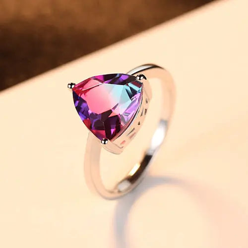 Colorful Topaz Gemstone Ring – Exquisite Crystal Jewelry - Gems Ritual