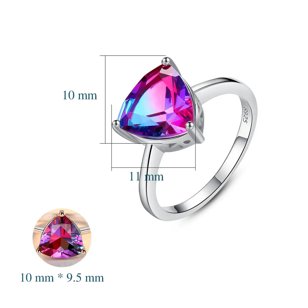Colorful Topaz Gemstone Ring – Exquisite Crystal Jewelry - Gems Ritual