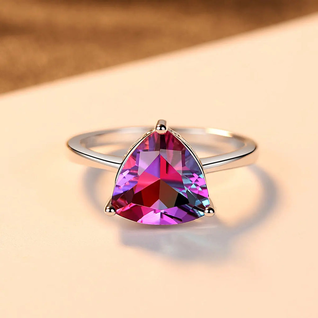 Colorful Topaz Gemstone Ring – Exquisite Crystal Jewelry - Gems Ritual