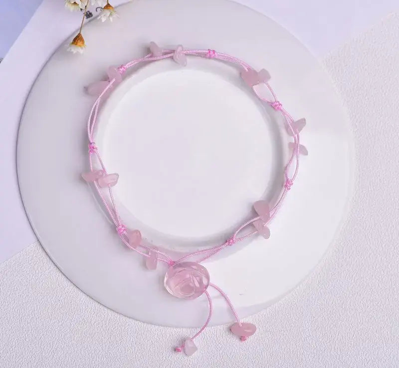 A Chic Crystal Anklet Infused with Healing Energy Gems Ritual