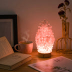 Enchanting Pink Gemstone Crystal Night Light Gems Ritual