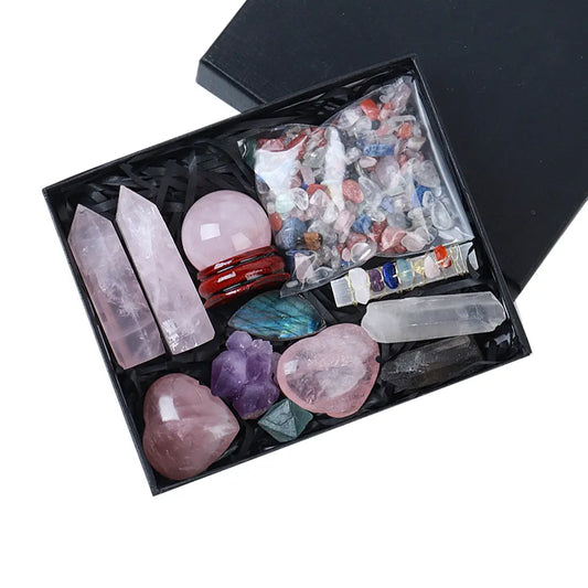 Mystic Energy Crystal Ball and Healing Gemstone Collection - Gems Ritual