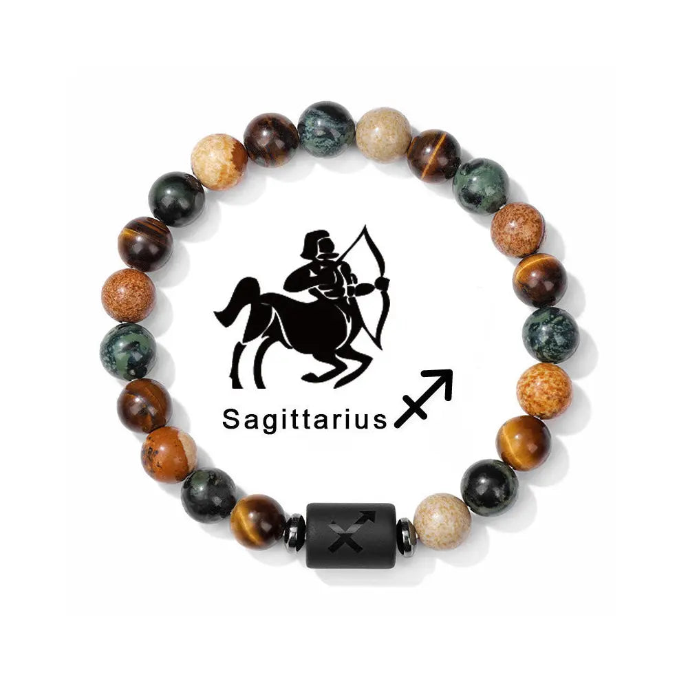 Unisex Zodiac Energy Bracelet Gems Ritual