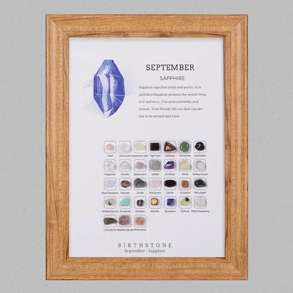 Birthstone Stones Crystal Decor for Zodiac & Astrology Lovers - Gems Ritual