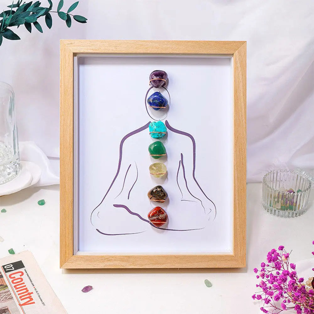 Healing Crystal Figurine – Seven Chakra Balance Decor - Gems Ritual