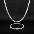 Luxurious Zircon Necklace and Bracelet Set - Gems Ritual