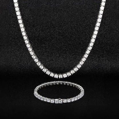 Luxurious Zircon Necklace and Bracelet Set Gems Ritual