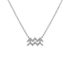 Celestial Diamond Zodiac Necklace – Astrology Sign Jewelry Gift - Gems Ritual