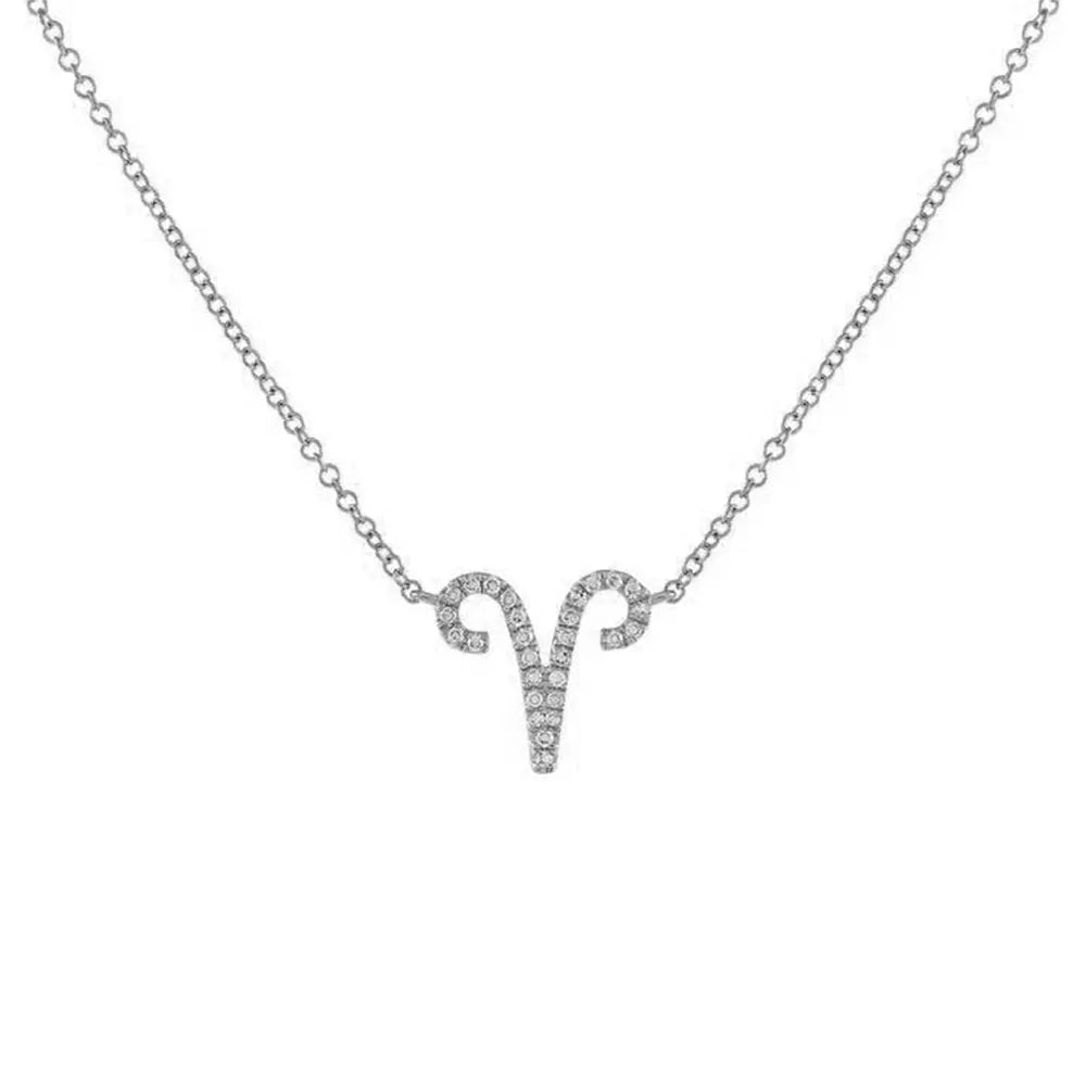 Celestial Diamond Zodiac Necklace – Astrology Sign Jewelry Gift - Gems Ritual