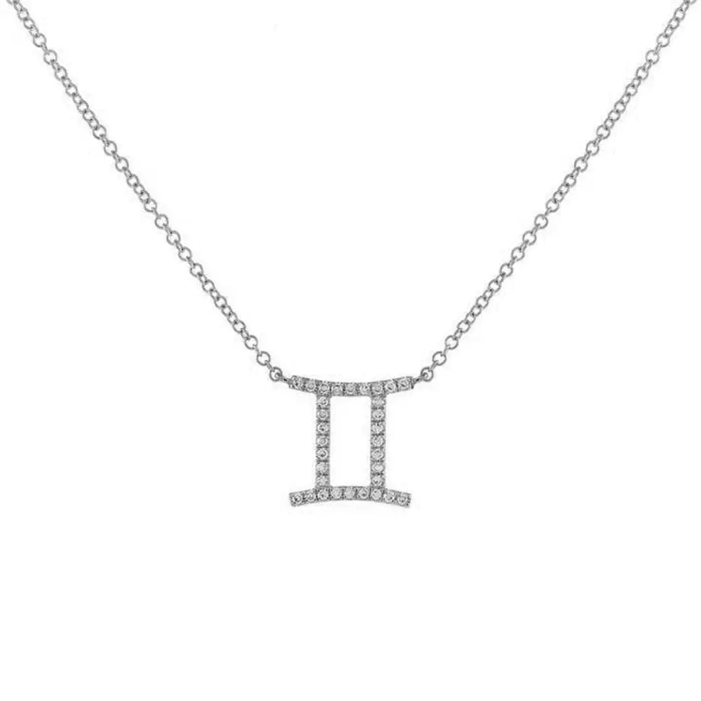 Celestial Diamond Zodiac Necklace – Astrology Sign Jewelry Gift - Gems Ritual