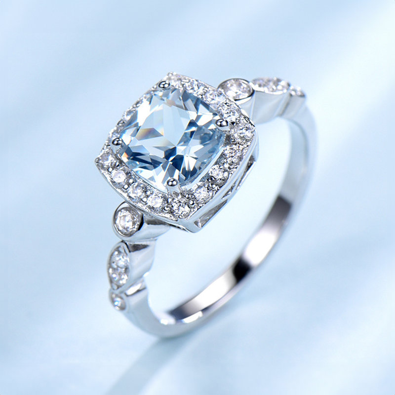 Sky Blue Topaz Silver Set