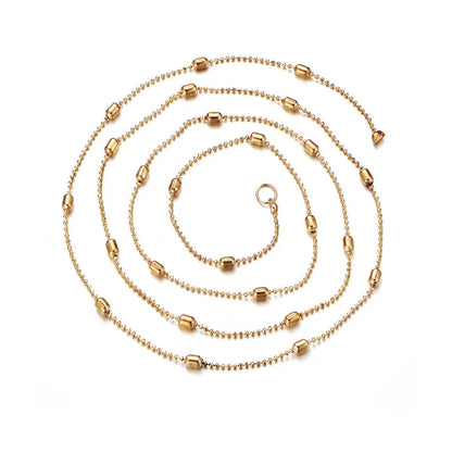 Minimalist Three-Layer Women's Necklace Set with Pearl and Crystal Pendant Gems Ritual