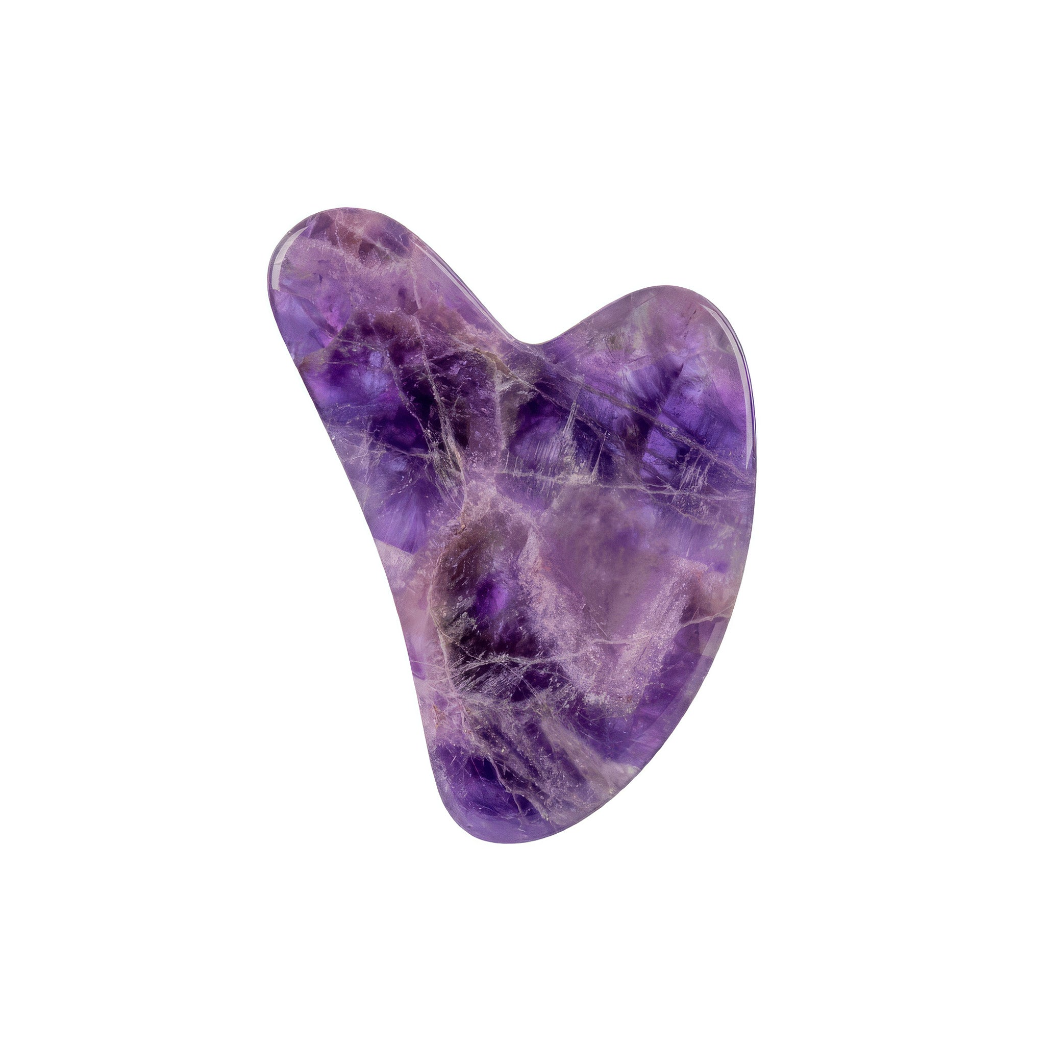 Premium Amethyst Face Roller & Scraping Tool Kit Gems Ritual