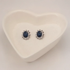 Glamorous Sapphire Jewelry Set with Zirconia Accents Gems Ritual