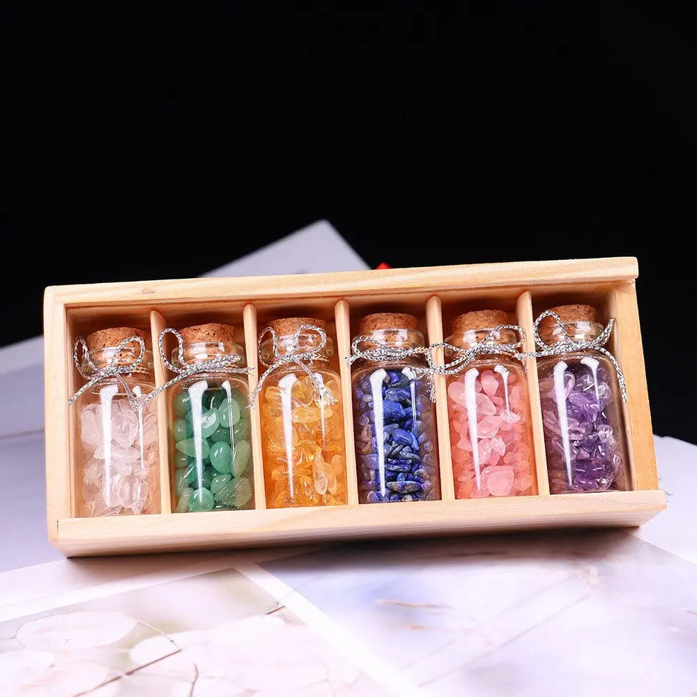 Natural Stone Crystal Energy Kit in Gift Box Gems Ritual