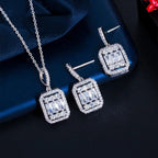 Geometric zircon jewelry set - Gems Ritual