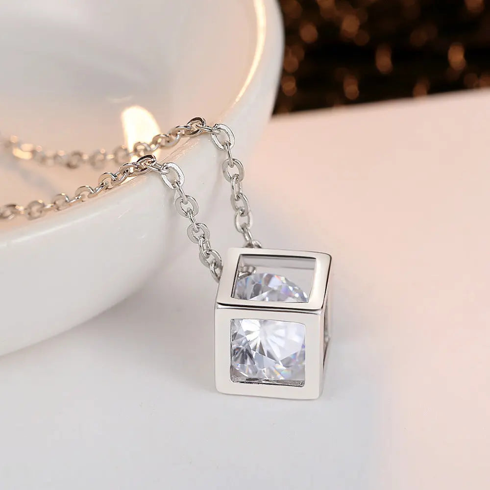 Geometric Zircon Jewelry Set – Modern Elegance in Every Detail - Gems Ritual
