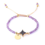 Amethyst Energy Crystal Bracelet - Healing Jewelry for Balance - Gems Ritual