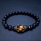 Royal Crown Gemstone Bracelet – Natural Stone Beads Gems Ritual