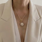 Graceful Pearl Necklace Infused with Aura Energy - Gems Ritual