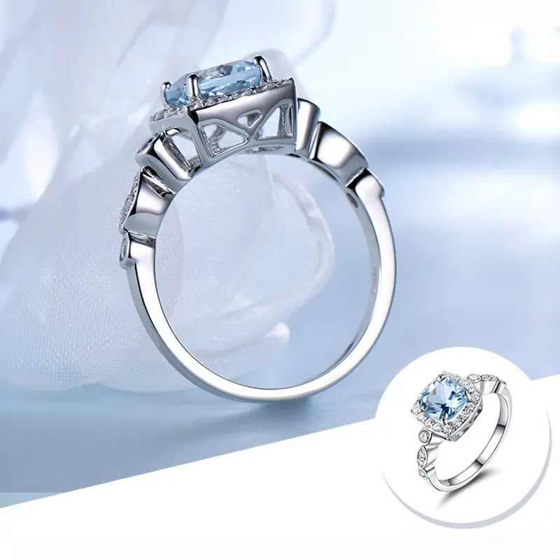 Luxury Blue Topaz Jewelry Collection – Necklace, Ring, Earrings & Bracelet Gems Ritual