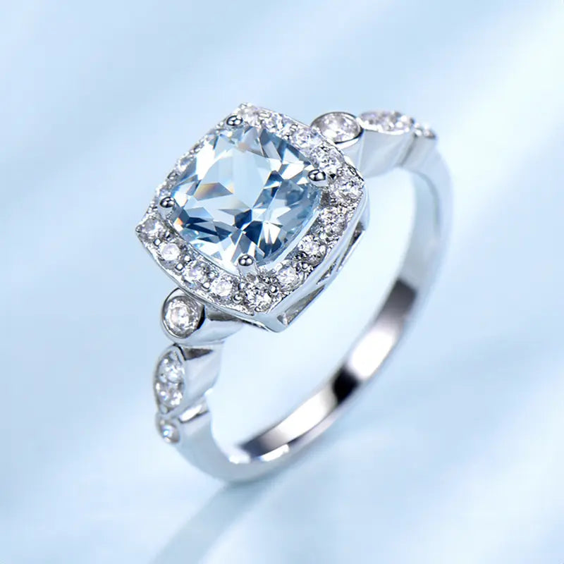 Luxury Blue Topaz Jewelry Collection – Necklace, Ring, Earrings & Bracelet Gems Ritual