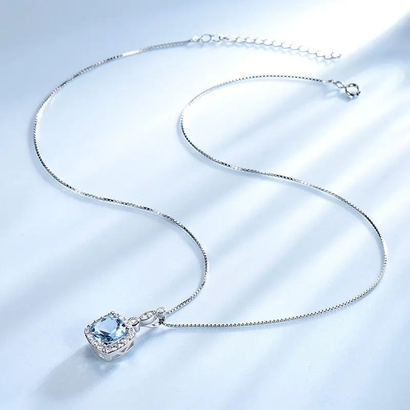 Luxury Blue Topaz Jewelry Collection – Necklace, Ring, Earrings & Bracelet Gems Ritual